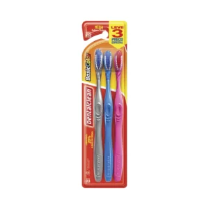 Escova Dental Dentalclean Basic Color Média Com 3 Unidades