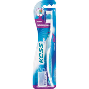 Escova Dental Kess Cross Clean Média Unidade
