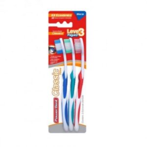Escova Dental Powerdent Classic Power Macia Leve 3 Pague 2 Unidades