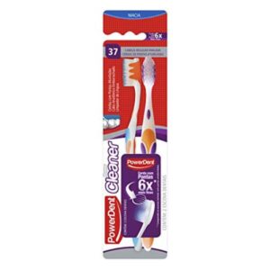 Escova Dental Powerdent Cleaner Macia Com 2 Unidades