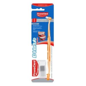 Escova Dental Powerdent Intertufo Cilindrica 3mm Com 2 Unidades