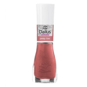 Esmalte Dailus Cintilante Peep Toe Rosa Escuro Com 8ml