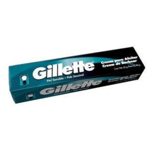 Creme de Barbear Gillette Pele Sensivel Com 65g