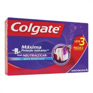 Creme Dental Colgate Máxima Proteção Neutraçucar Com 70g Leve 3 Pague 2