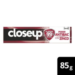 Creme Dental CloseUp Intensa Poder Antibac Com Zinco Com 85g