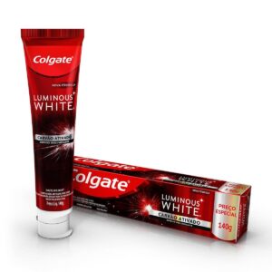 Creme Dental Colgate Luminous White Carvão Ativado Com 140g