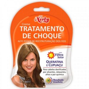 Creme Tratamento de Choque Niely Queratina e Cupuaçu Sachê Com 30g