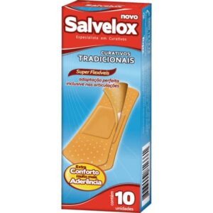 Curativo Salvelox Tradicional Com 10 Unidades