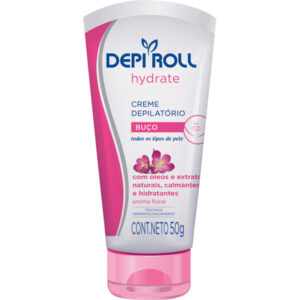 Creme Depilatório Para o Buço DepiRoll Hydrate Floral Com 50g