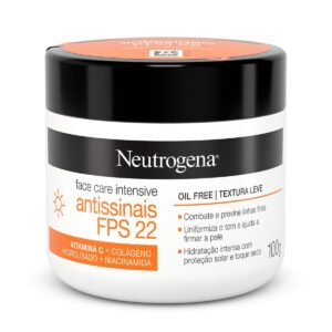 Creme Facial Neutrogena Face Care Intensive Antissinais FPS 22 Com 100g