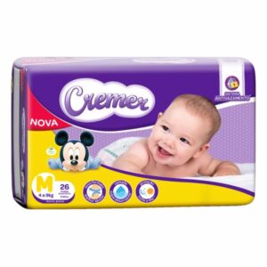 Fralda Cremer Disney Prática Tamanho M Com 28 Unidades