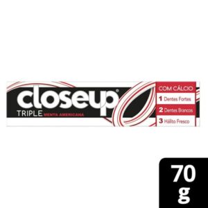 Creme Dental CloseUp Triple Menta Americana Com 70g