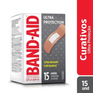 Curativo Band-Aid Ultra Protection Super Resistente Com 15 Unidades