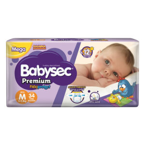 Fralda Babysec Premium Mega Tamanho M Com 32 Unidades