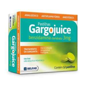 Gargojuice 3mg Com 12 Pastilhas Belfar
