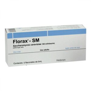 Florax SM 50milhões/ml Pediátrico Framboesa Com 5 Flaconetes de 5ml Cada Hebron