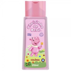 Colônia Infantil Cheirinho de Bebê Rosa Com 210ml