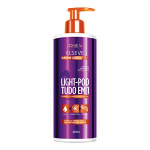 Creme de Limpeza Elseve Loreal Supreme Control 4D Light Poo Com 400ml