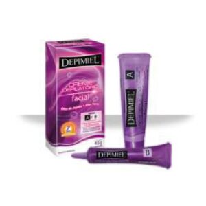 Creme Depilatório Facial Depimiel Sensitive Argan A+B Com 45g