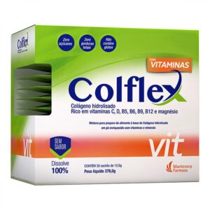 Colflex Vit Colágeno Hidrolisado em Pó Com 30 Sachês de 12g Cada