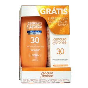 15366335601-7896108560767.jpg Kit Protetor Solar Corporal Cenoura e Bronze FPS 30 Com 200ml