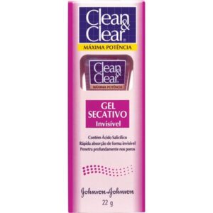 Gel Facial Secativo Invisível Clean e Clear Com 22g