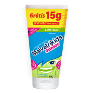 Gel Dental Malvatrikids Júnior Tutti-Frutti Com Flúor Com 85g