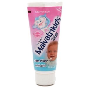Gel Dental Malvatrikids Baby Sabor Tutti-Frutti Sem Flúor Com 70g