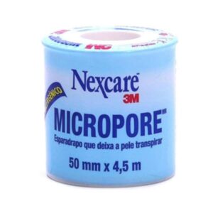 Esparadrapo Nexcare Micropore Branco 50mm X 4,5m Unidade