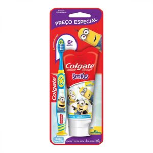 Kit Escova Dental Colgate Smiles + Creme Dental Minions Com 100g