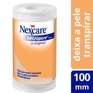 Fita Micropore Nexcare Bege 100mm X 4,5m Unidade