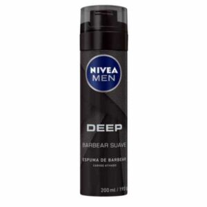 Espuma de Barbear Nivea Deep Black Com 200ml
