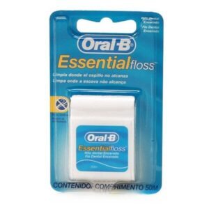Fio Dental Oral B Essencial Floss Encerado Menta Com 50 Metros