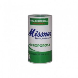 Fita Microporosa Branca Missner 10cm x 4,5m Unidade