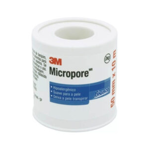 Fita Micropore 3M Hipoalergênica Branca 50mm x 10m Unidade
