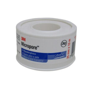 Fita Micropore 3M Hipoalergênica Branca 25mm x 10m Unidade