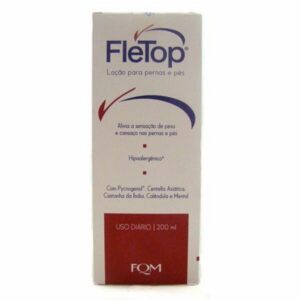 Loção para Pernas e Pés Fletop Com 200ml