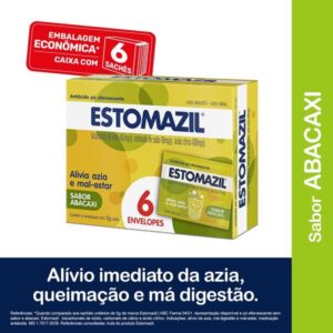 Estomazil Abacaxi Com 6 Envelopes de 5g Cada Cosmed