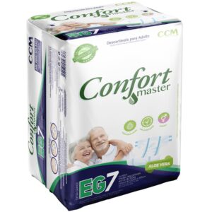 Fraldas Geriátrica Confort Master Tamanho EG Com 7 Unidades