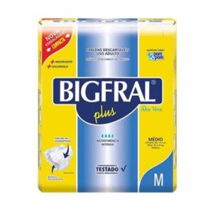 15366336745-7896012802434.jpg Fralda Bigfral Plus Tamanho M Com 18 Unidades