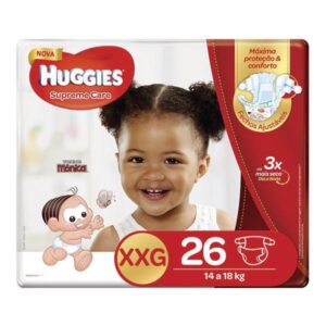 Fralda Huggies Supreme Care Mega XXG Com 26 Unidades