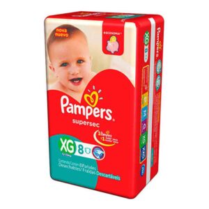 15366336938-7590002028506.jpg Fralda Pampers Supersec Tamanho XG Com 8 Unidades