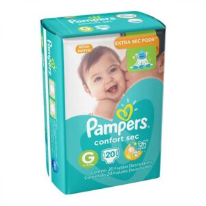 Fralda Pampers Confort Sec Tamanho G Com 20 Unidades