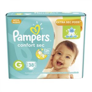 Fralda Pampers Confort Sec Tamanho G Com 38 Unidades