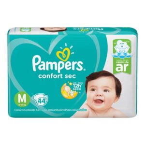 Fralda Pampers Confort Sec Tamanho M Com 44 Unidades