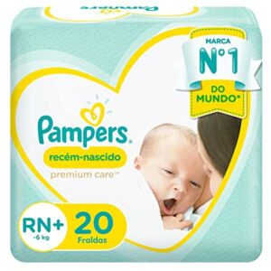 Fralda Pampers Premium Care Recem Nascido Plus Com 20 Unidades