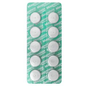 15366337335-5e6bd7e2e1a4218f5b9d8d993f190610.jpg Magnésia Bisurada Sabor Menta Com 10 Pastilhas Aspen Pharma