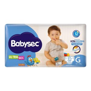 Fralda Babysec Ultra Mega Tamanho G Com 32 Unidades