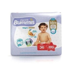 Fralda Capricho Bummis Premium Mega Tamanho XXG Com 36 Unidades