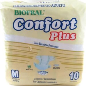 Fralda Geriátrica Tena Confort Tamanho M Com 10 Unidades